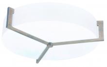 AFX Lighting, Inc. APF1214LAJUDWG-LW - Apex 14'' LED Ceiling - Weathered Grey - Linen White Shade
