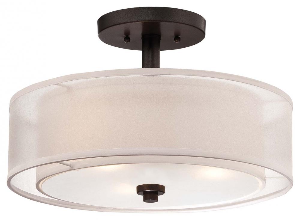 Parsons Studio - 3 Light Semi Flush