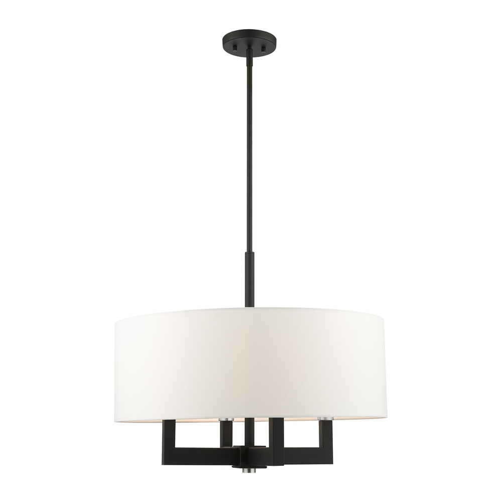 4 Lt Black Chandelier