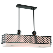 Livex Lighting 41117-92 - 9 Lt EBZ Linear Chandelier