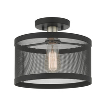 Livex Lighting 46216-04 - 1 Lt Black Semi Flush Mount