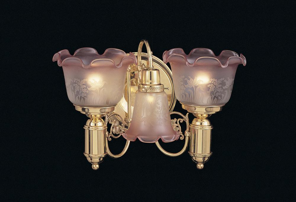 3-LIGHT WALL SCONCE