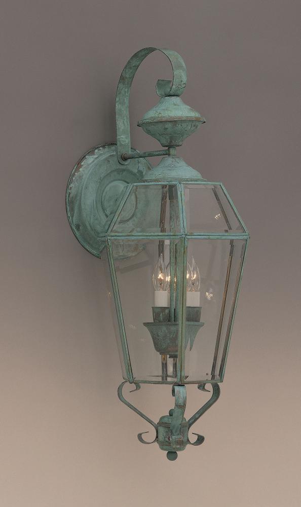 3-LIGHT OUTDOOR WALL SCONCE