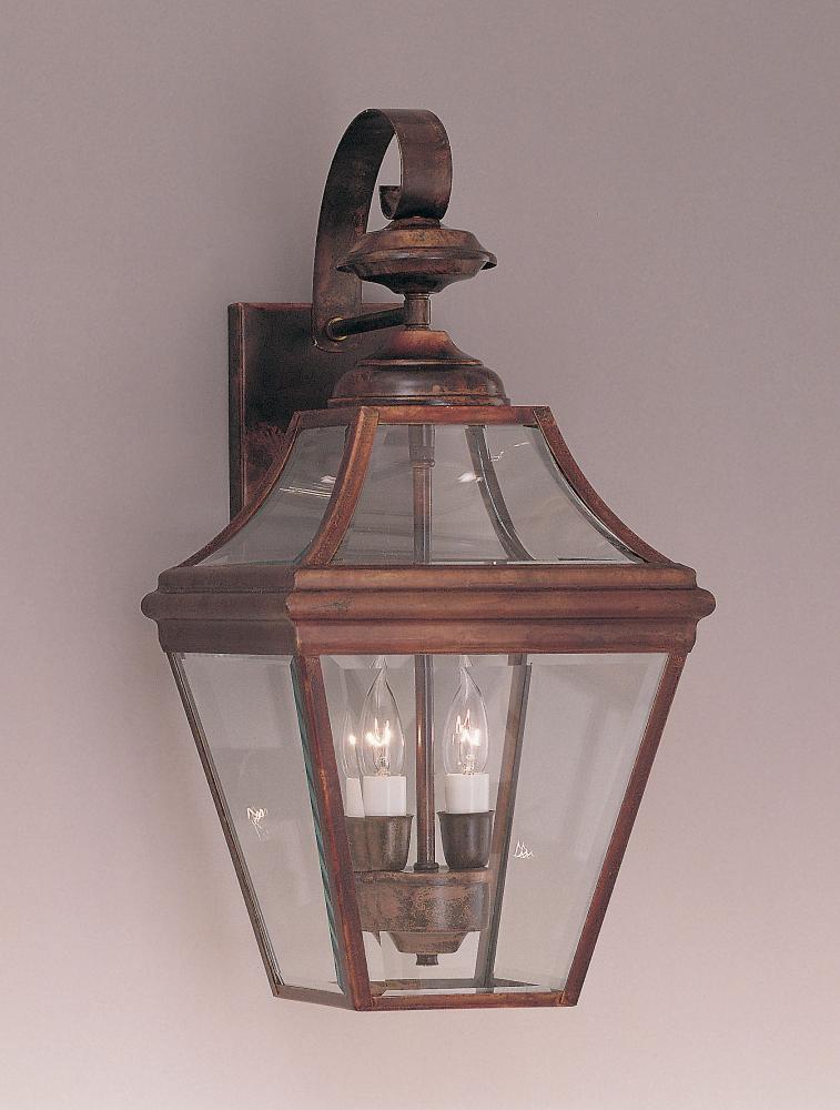 2-LIGHT OUTDOOR WALL SCONCE