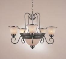 Hi-Lite MFG Co. H-1965-D-77-OPAL - 5-LIGHT CHANDELIER