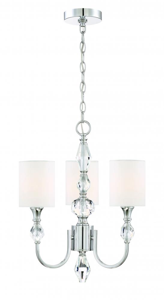Evi 16.75" 3-Light Chandelier