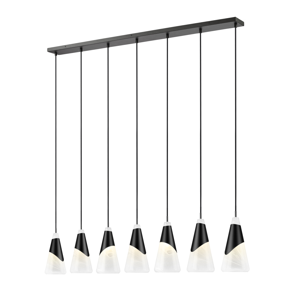 7 Light Linear Chandelier