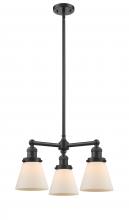 Innovations Lighting 207-OB-G61 - Cone - 3 Light - 19 inch - Oil Rubbed Bronze - Stem Hung - Chandelier