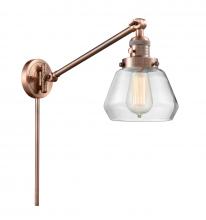 Innovations Lighting 237-AC-G172-LED - Fulton - 1 Light - 8 inch - Antique Copper -Adjustable Swing Arm
