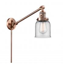 Innovations Lighting 237-AC-G52 - Bell - 1 Light - 8 inch - Antique Copper -Adjustable Swing Arm