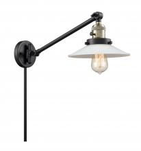 Innovations Lighting 237-BAB-G1-LED - Halophane - 1 Light - 9 inch - Black Antique Brass -Adjustable Swing Arm