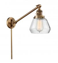 Innovations Lighting 237-BB-G172-LED - Fulton - 1 Light - 8 inch - Brushed Brass -Adjustable Swing Arm