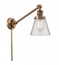 Innovations Lighting 237-BB-G62-LED - Cone - 1 Light - 8 inch - Brushed Brass -Adjustable Swing Arm