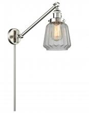 Innovations Lighting 237-SN-G142-LED - Chatham - 1 Light - 8 inch - Brushed Satin Nickel -Adjustable Swing Arm