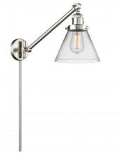 Innovations Lighting 237-SN-G42 - Cone - 1 Light - 8 inch - Brushed Satin Nickel -Adjustable Swing Arm
