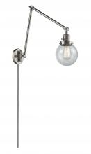 Innovations Lighting 238-SN-G204-6 - Beacon - 1 Light - 6 inch - Brushed Satin Nickel -Adjustable Swing Arm