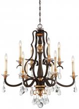 Minka Metropolitan N6459-652 - Chateau Nobles Collection - 10 Light Chandelier