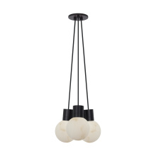 Visual Comfort & Co. Modern Collection SLCH54227BB - Mina Alabaster 3-Light Small Chandelier