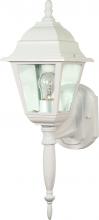 Nuvo 60/3453 - Briton; 1 Light; 18 in.; Wall Lantern with Clear Seed Glass; Color retail packaging; White Finish