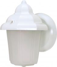 Nuvo 60/3466 - 1 Light; 8-7/8 in.; Wall Lantern; Hood Lantern with Satin Frosted Glass; Color retail packaging;